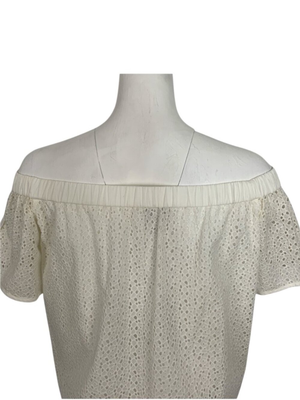 Rag And Bone Flavia Top Blouse 2XS XXS White Off The Shoulder NEW - Picture 12 of 16